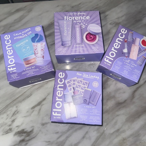Florence by Mills Skincare Set Bundle: Calm Pores, Glowing, New Skin, Call Time - Picture 1 of 10